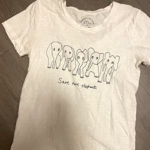 Jcrew Save More Elephants Collectors Tee